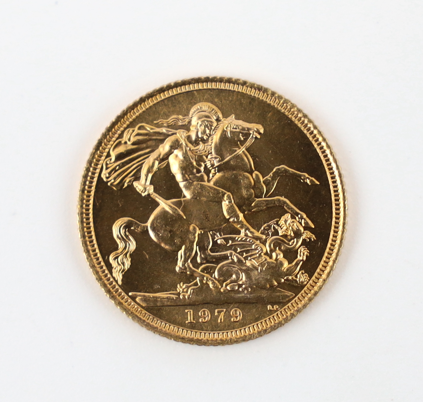 British Gold Coins, Elizabeth II sovereign, 1979, edge nicks otherwise about UNC (S4204)